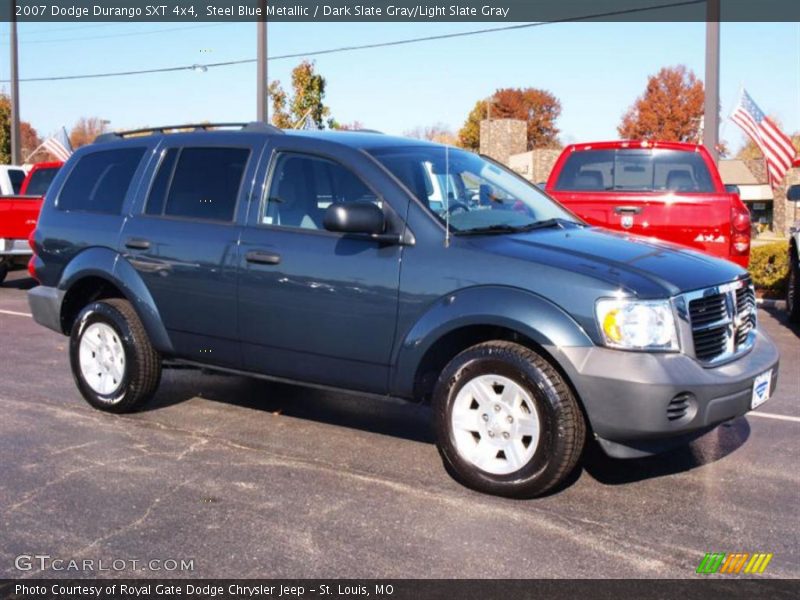 Steel Blue Metallic / Dark Slate Gray/Light Slate Gray 2007 Dodge Durango SXT 4x4