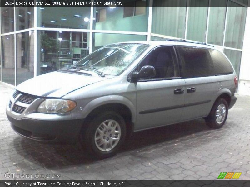 Butane Blue Pearl / Medium Slate Gray 2004 Dodge Caravan SE
