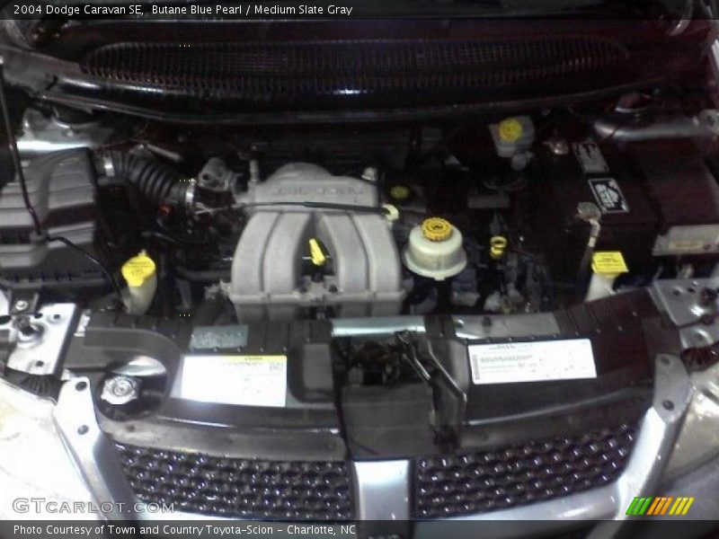 Butane Blue Pearl / Medium Slate Gray 2004 Dodge Caravan SE
