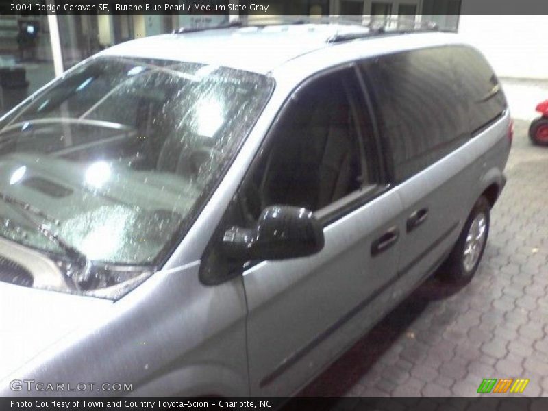 Butane Blue Pearl / Medium Slate Gray 2004 Dodge Caravan SE