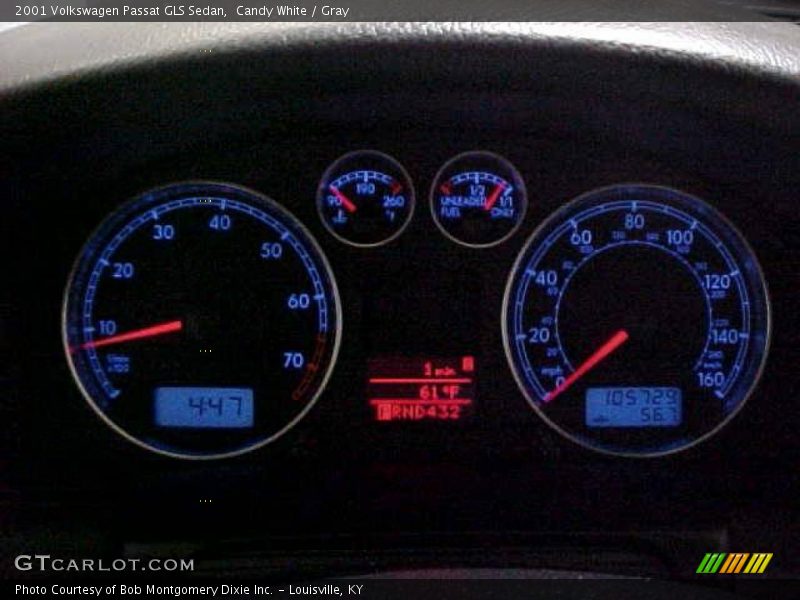 Candy White / Gray 2001 Volkswagen Passat GLS Sedan