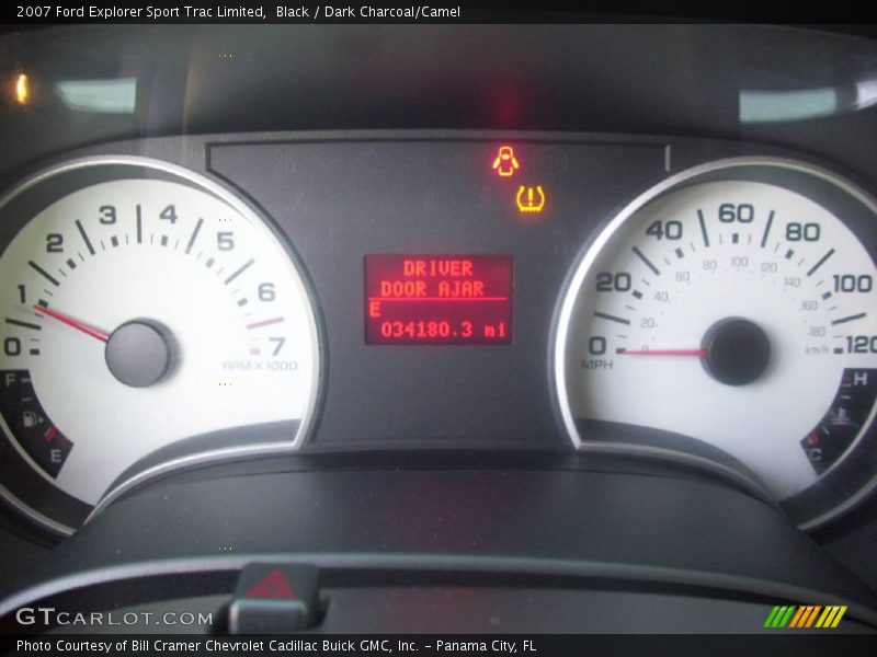 Black / Dark Charcoal/Camel 2007 Ford Explorer Sport Trac Limited