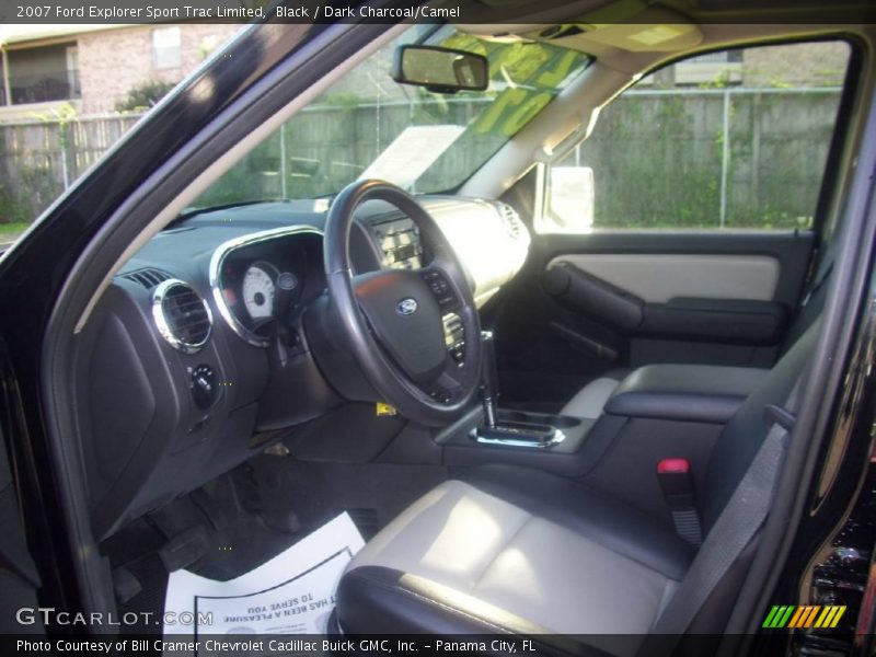Black / Dark Charcoal/Camel 2007 Ford Explorer Sport Trac Limited