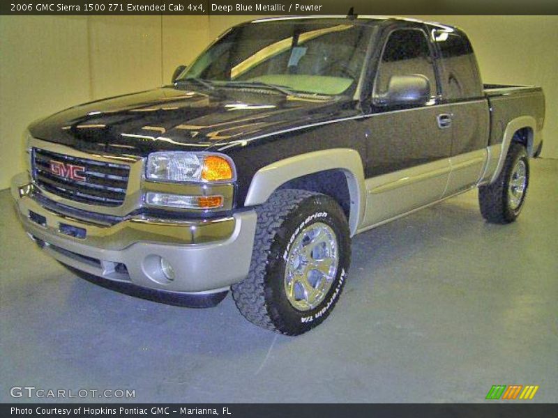 Deep Blue Metallic / Pewter 2006 GMC Sierra 1500 Z71 Extended Cab 4x4