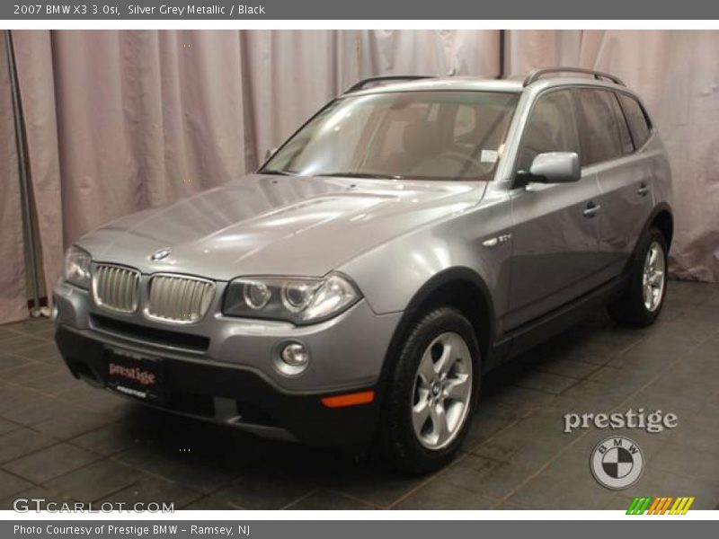 Silver Grey Metallic / Black 2007 BMW X3 3.0si