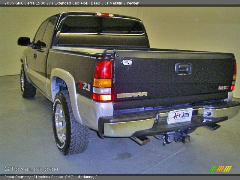 Deep Blue Metallic / Pewter 2006 GMC Sierra 1500 Z71 Extended Cab 4x4