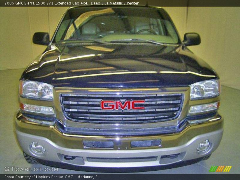 Deep Blue Metallic / Pewter 2006 GMC Sierra 1500 Z71 Extended Cab 4x4