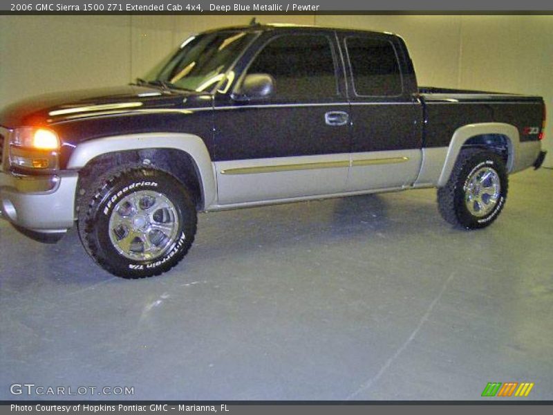 Deep Blue Metallic / Pewter 2006 GMC Sierra 1500 Z71 Extended Cab 4x4