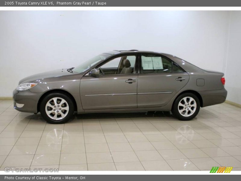 Phantom Gray Pearl / Taupe 2005 Toyota Camry XLE V6