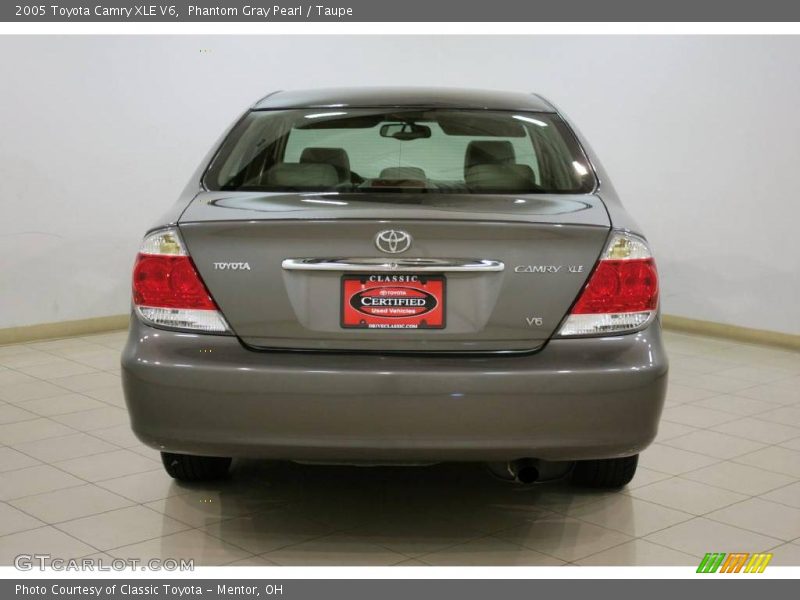 Phantom Gray Pearl / Taupe 2005 Toyota Camry XLE V6