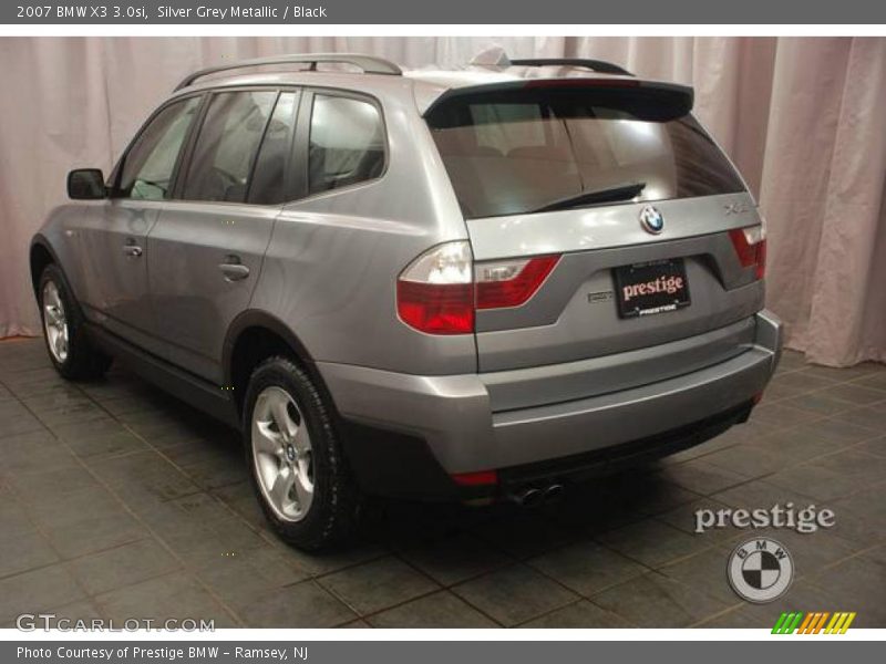 Silver Grey Metallic / Black 2007 BMW X3 3.0si