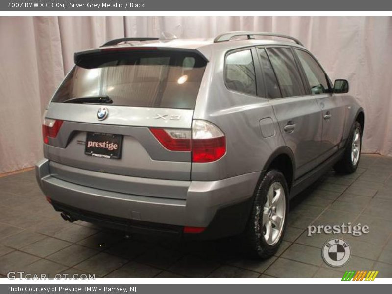 Silver Grey Metallic / Black 2007 BMW X3 3.0si