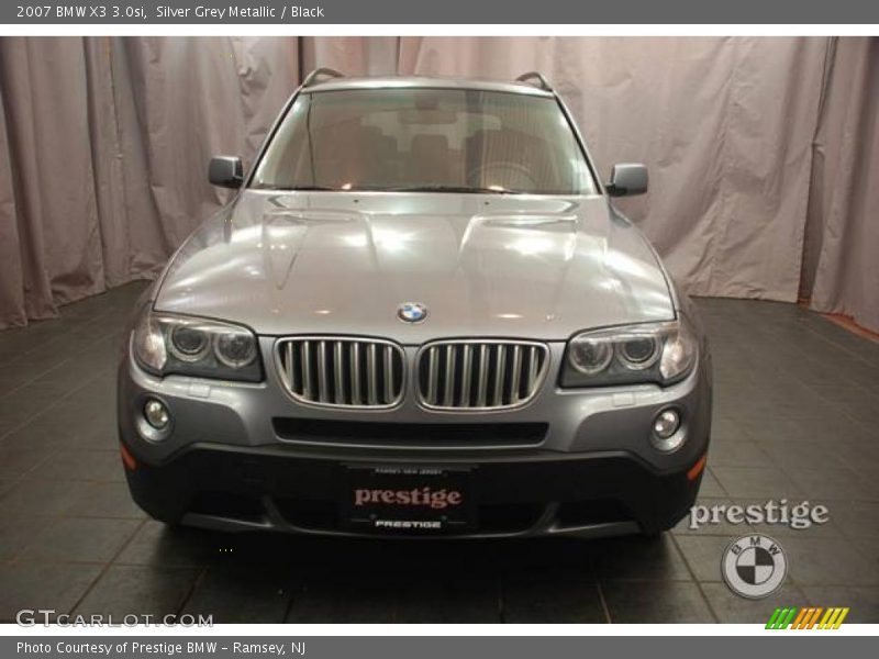 Silver Grey Metallic / Black 2007 BMW X3 3.0si