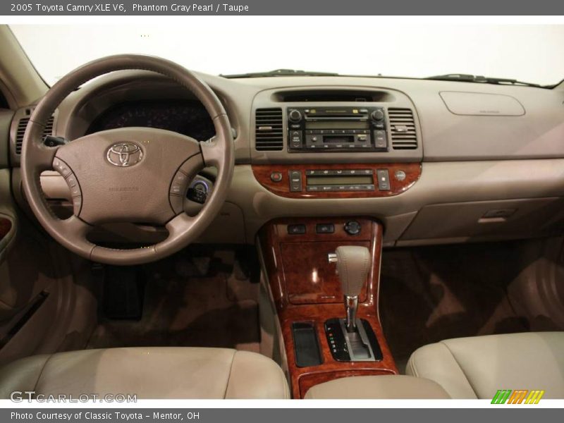 Phantom Gray Pearl / Taupe 2005 Toyota Camry XLE V6