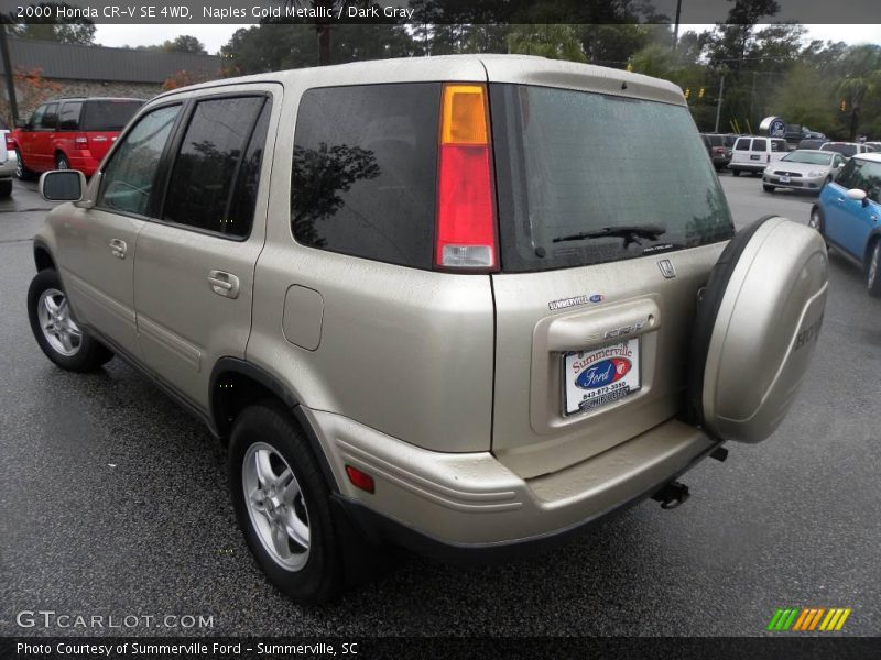Naples Gold Metallic / Dark Gray 2000 Honda CR-V SE 4WD