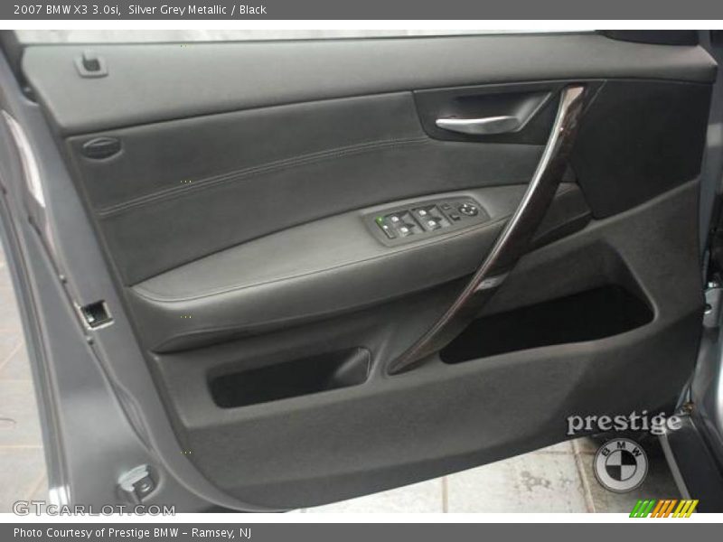Silver Grey Metallic / Black 2007 BMW X3 3.0si