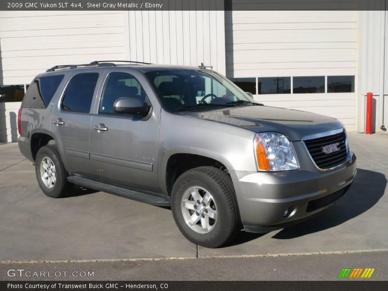Steel Gray Metallic / Ebony 2009 GMC Yukon SLT 4x4
