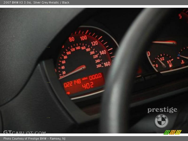 Silver Grey Metallic / Black 2007 BMW X3 3.0si