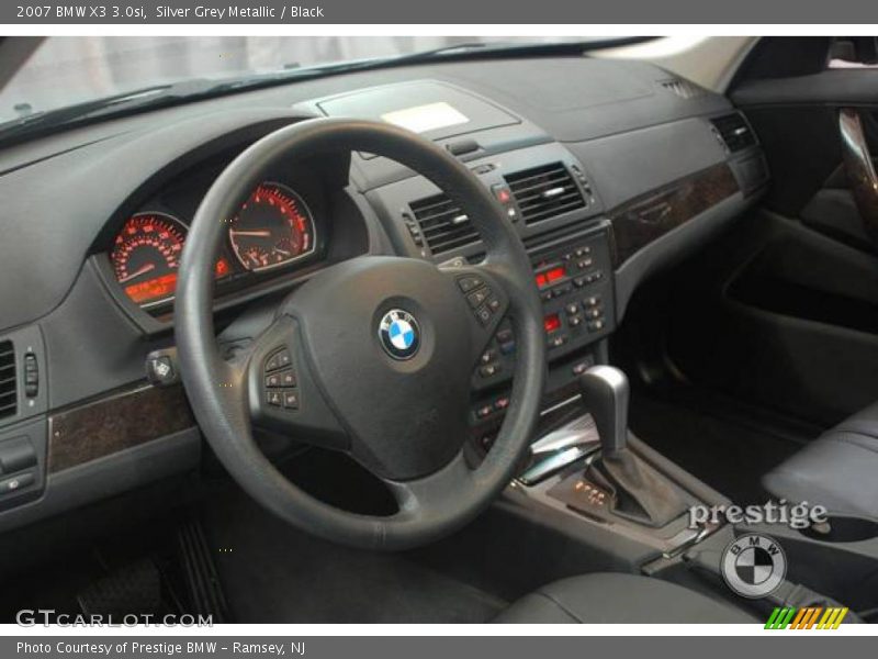 Silver Grey Metallic / Black 2007 BMW X3 3.0si