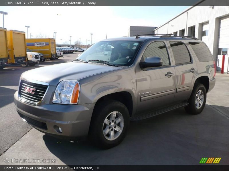 Steel Gray Metallic / Ebony 2009 GMC Yukon SLT 4x4