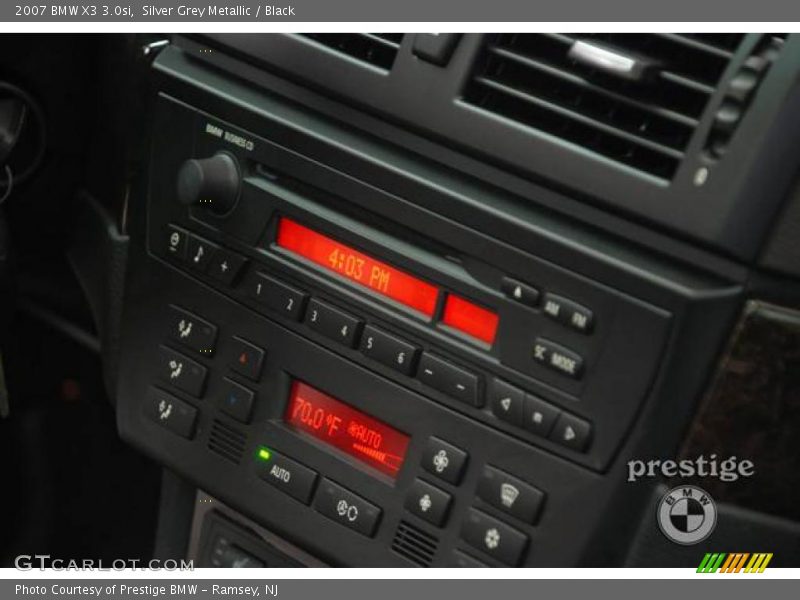 Silver Grey Metallic / Black 2007 BMW X3 3.0si