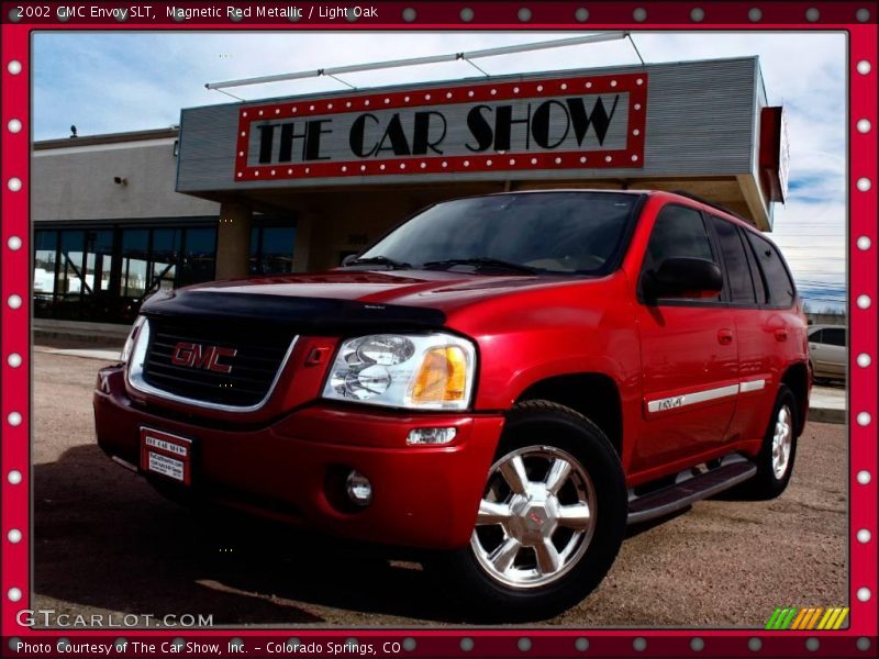 Magnetic Red Metallic / Light Oak 2002 GMC Envoy SLT