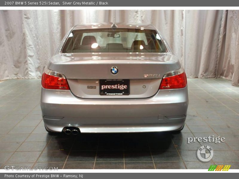 Silver Grey Metallic / Black 2007 BMW 5 Series 525i Sedan