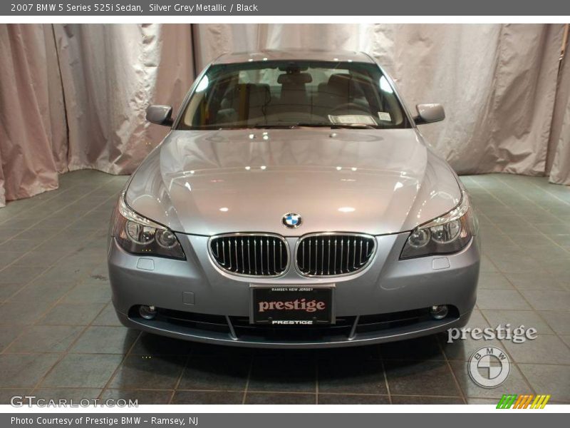Silver Grey Metallic / Black 2007 BMW 5 Series 525i Sedan