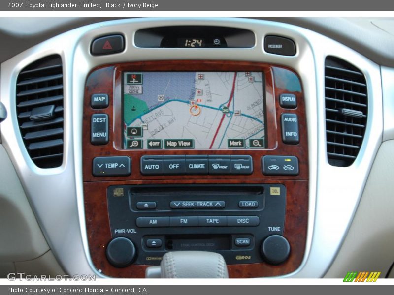 Black / Ivory Beige 2007 Toyota Highlander Limited