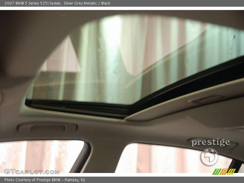 Silver Grey Metallic / Black 2007 BMW 5 Series 525i Sedan