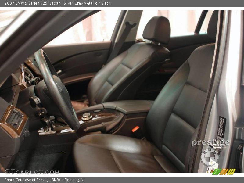 Silver Grey Metallic / Black 2007 BMW 5 Series 525i Sedan