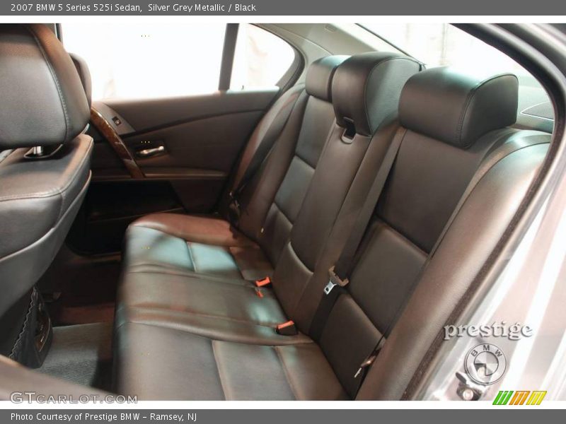 Silver Grey Metallic / Black 2007 BMW 5 Series 525i Sedan