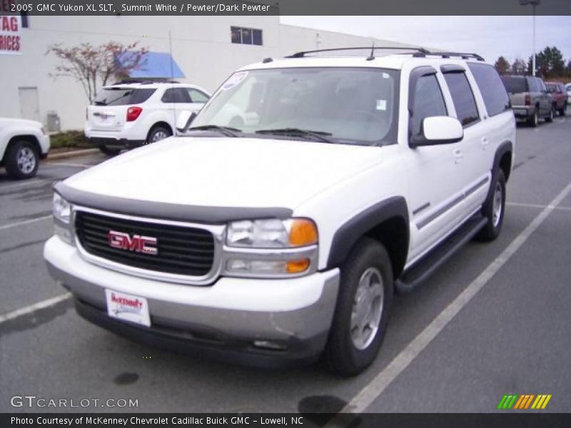 Summit White / Pewter/Dark Pewter 2005 GMC Yukon XL SLT