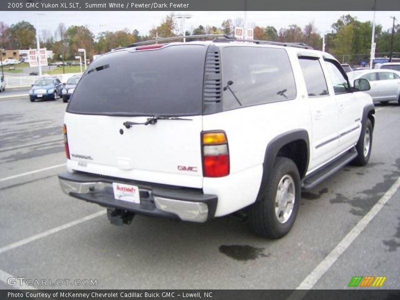 Summit White / Pewter/Dark Pewter 2005 GMC Yukon XL SLT