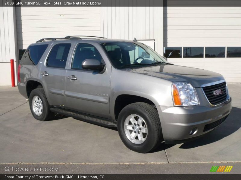 Steel Gray Metallic / Ebony 2009 GMC Yukon SLT 4x4