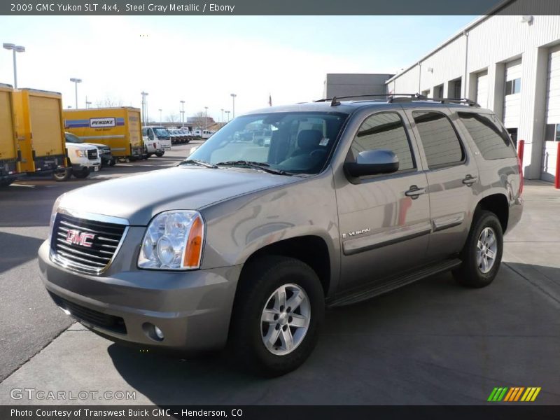 Steel Gray Metallic / Ebony 2009 GMC Yukon SLT 4x4