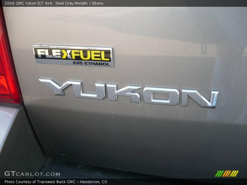 Steel Gray Metallic / Ebony 2009 GMC Yukon SLT 4x4