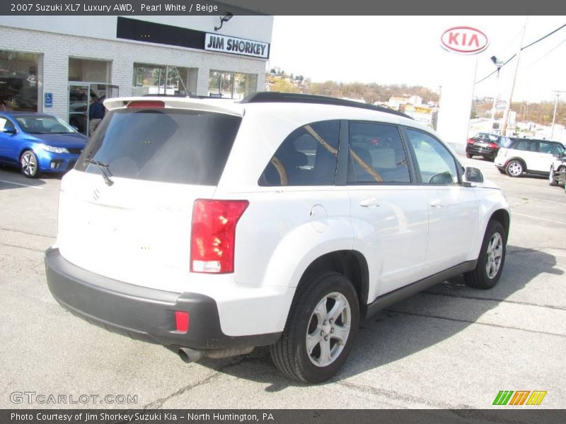 Pearl White / Beige 2007 Suzuki XL7 Luxury AWD