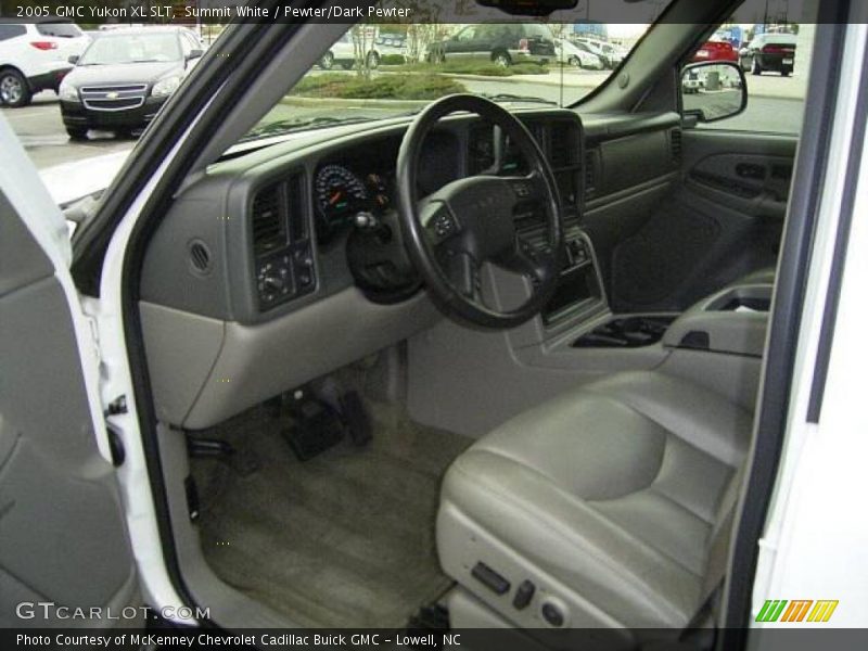 Summit White / Pewter/Dark Pewter 2005 GMC Yukon XL SLT