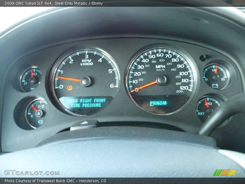 Steel Gray Metallic / Ebony 2009 GMC Yukon SLT 4x4