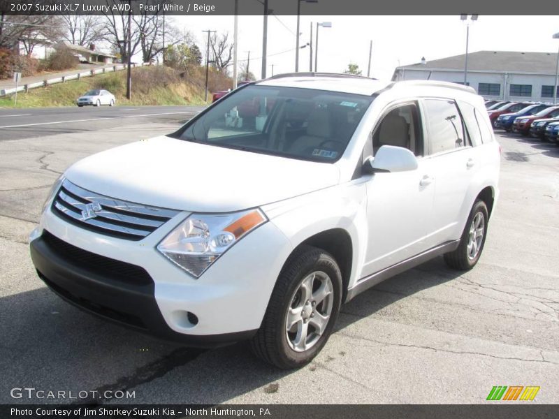 Pearl White / Beige 2007 Suzuki XL7 Luxury AWD