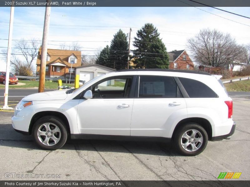 Pearl White / Beige 2007 Suzuki XL7 Luxury AWD