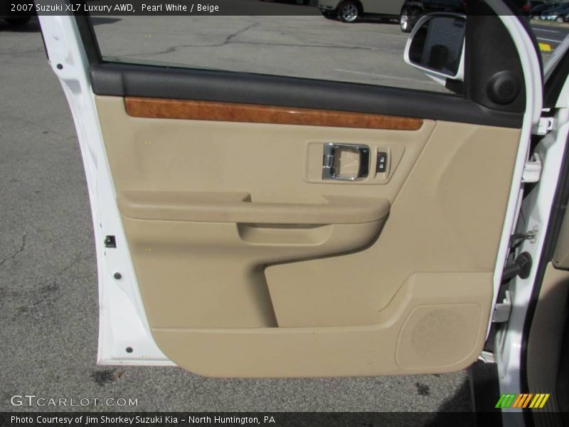Pearl White / Beige 2007 Suzuki XL7 Luxury AWD