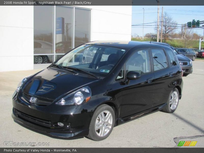 Nighthawk Black Pearl / Black/Grey 2008 Honda Fit Sport