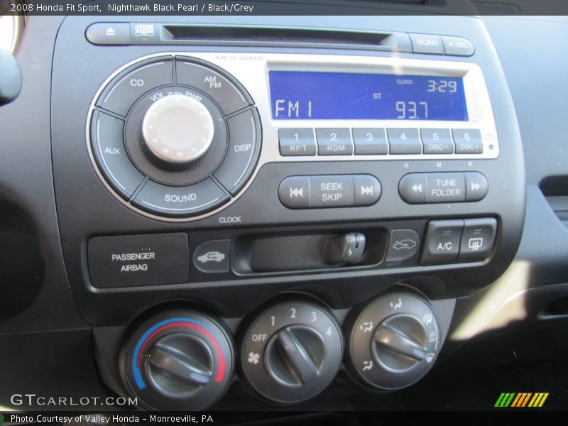 Nighthawk Black Pearl / Black/Grey 2008 Honda Fit Sport