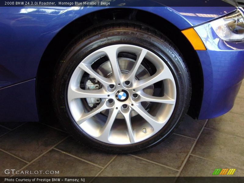 Montego Blue Metallic / Beige 2008 BMW Z4 3.0i Roadster