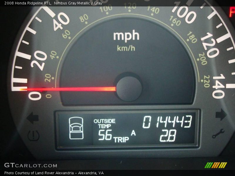 Nimbus Gray Metallic / Gray 2008 Honda Ridgeline RTL
