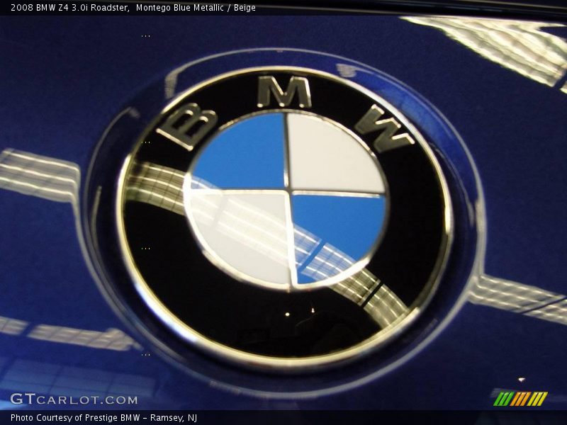 Montego Blue Metallic / Beige 2008 BMW Z4 3.0i Roadster