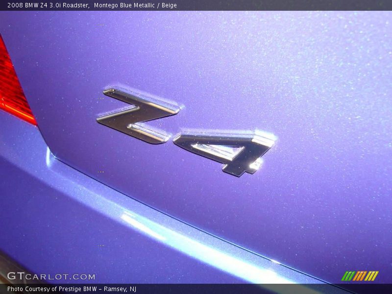 Montego Blue Metallic / Beige 2008 BMW Z4 3.0i Roadster