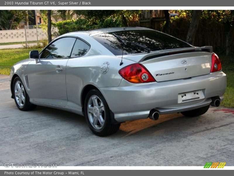 Super Silver / Black 2003 Hyundai Tiburon GT V6